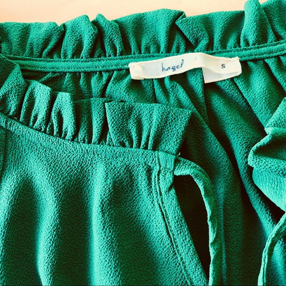 emerald green blouse - Picture 4 of 4